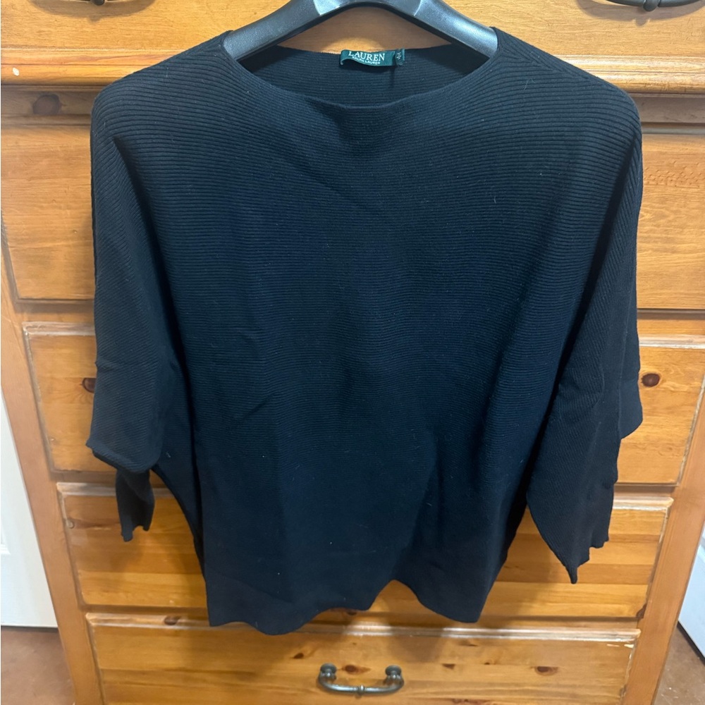 Lauren Ralph Lauren Black Dolman Sweater